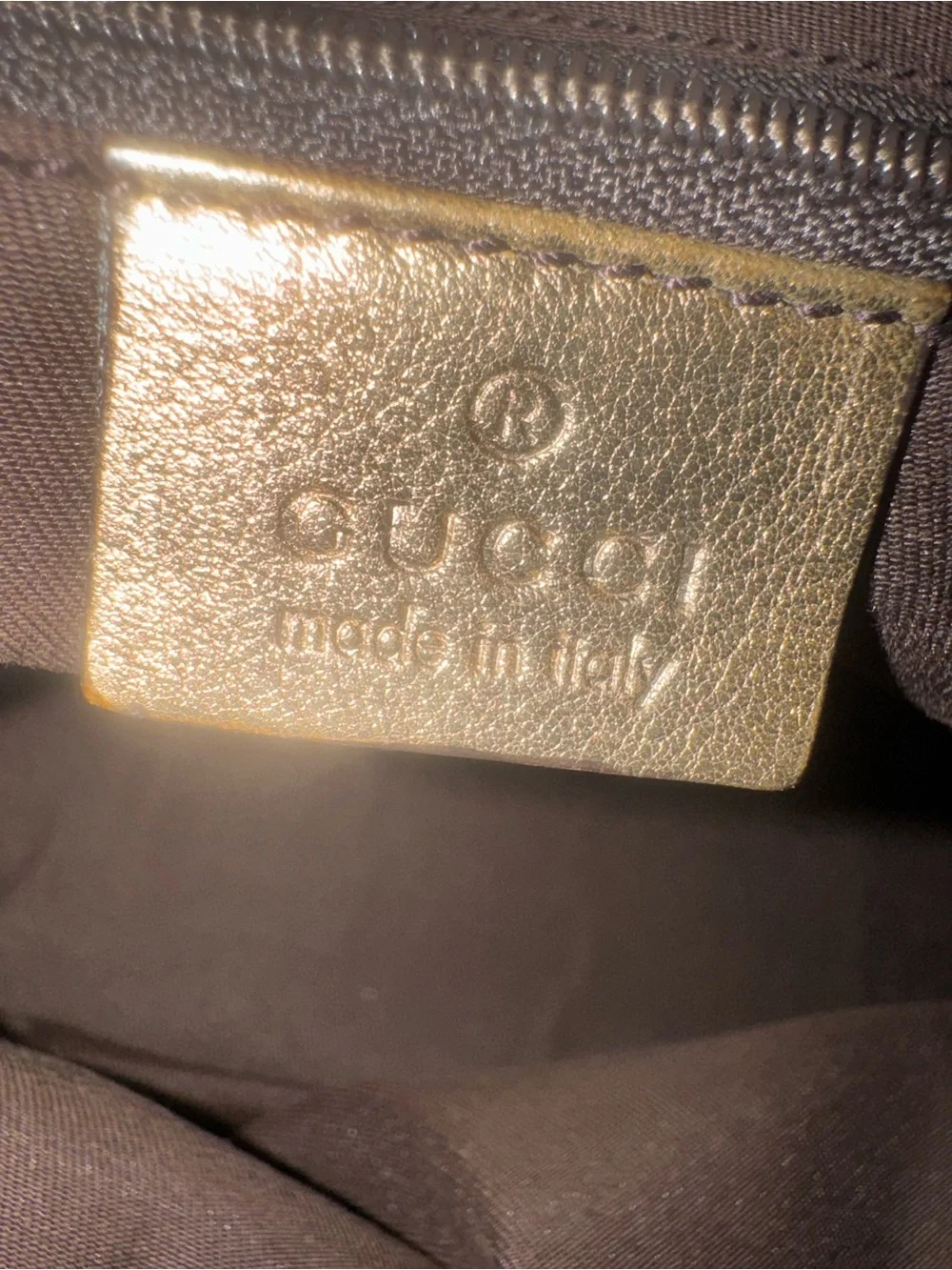 Gucci princy Brown/gold Monogram Boston Bag EUC (guaranteed authentic)